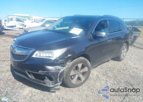 2014 Acura Mdx из США, поврежденный, VIN 5FRYD3H29EB007969